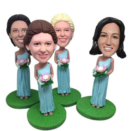 Bridesmaid Gift Custom Bobble Head Wedding