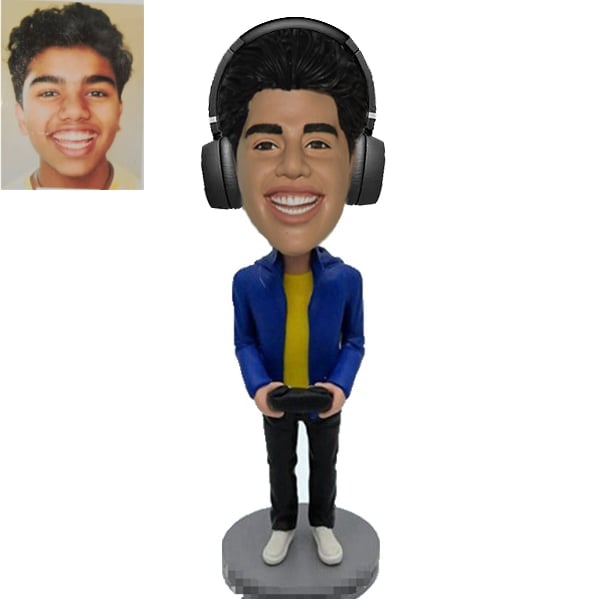 Bobblehead Video Gamer Custom