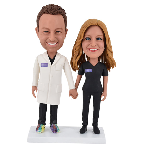 Doctor and Nurse Bobbleheads Custom