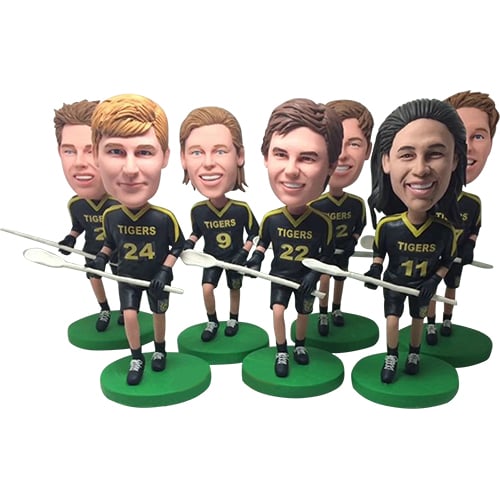 Lacrosse custom bobbleheads bulk cheap for players and coaches