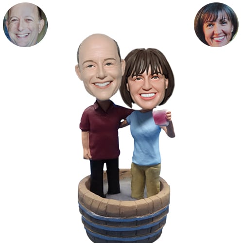 Custom Bubbleheads for parents in barrel