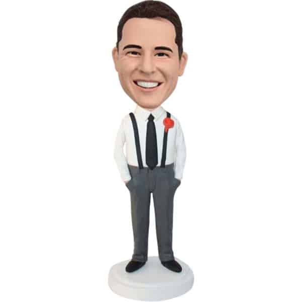 Custom groomsmen bobbleheads