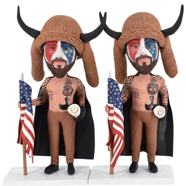 Jacob Chansley Bobblehead Custom Qanon Shaman