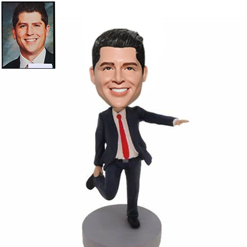 Custom bobbleheads dancing jeweler salesman