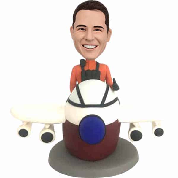 Personalized Bobblehead Pilot