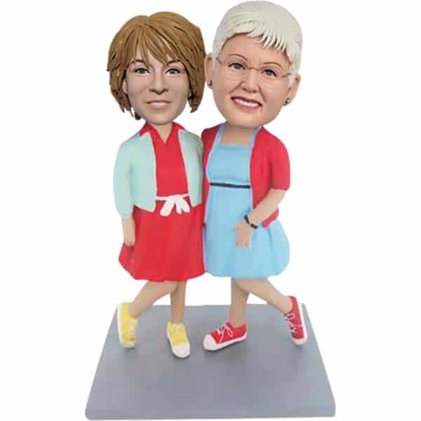 Custom Bobbleheads Mother and Daughter