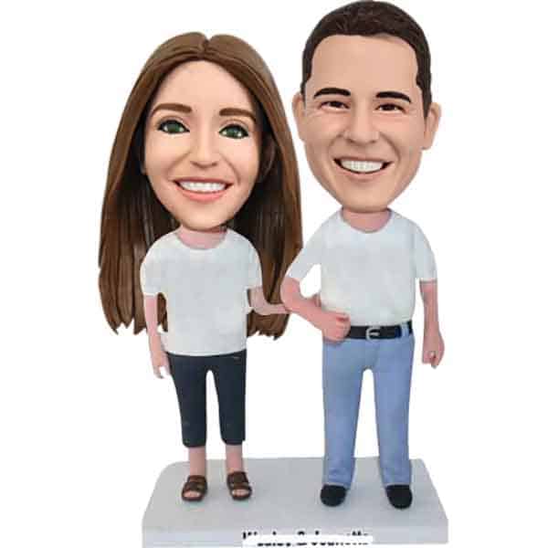 Bobbleheads dolls handmade couple