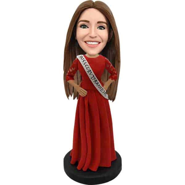 Miss America bobblehead doll