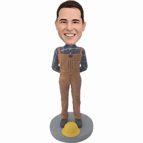 Custom Bobbleheads construction worker