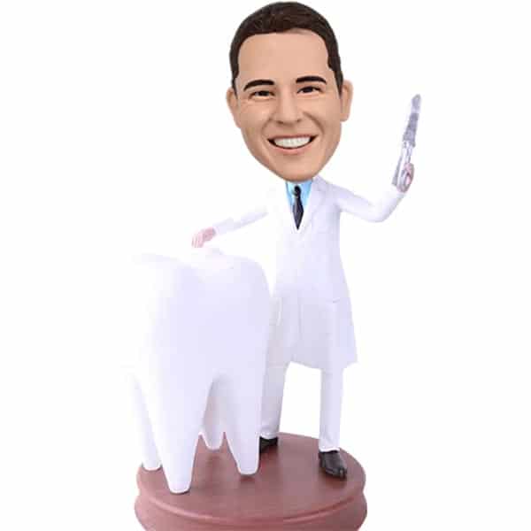 Custom Bobbleheads dentist with tooth