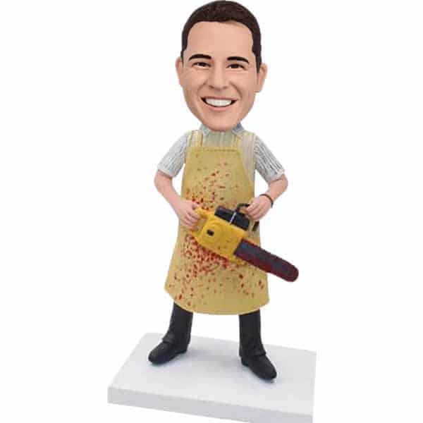 Personalized Bobblehead Chainsaw Killer