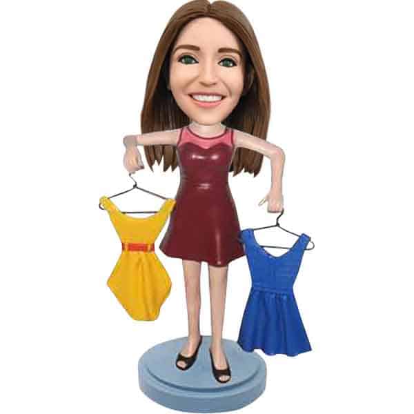 Custom Bobbleheads for Dress Designer or Sales