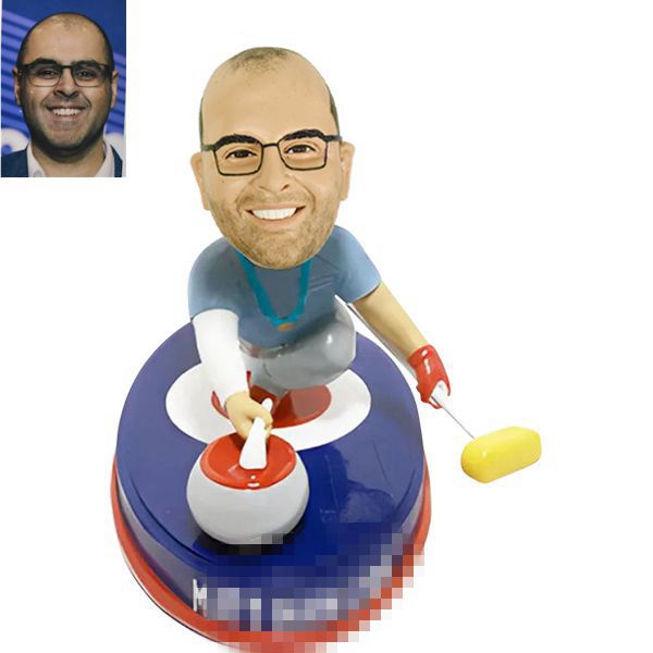 Curler Bobblehead Custom Curling