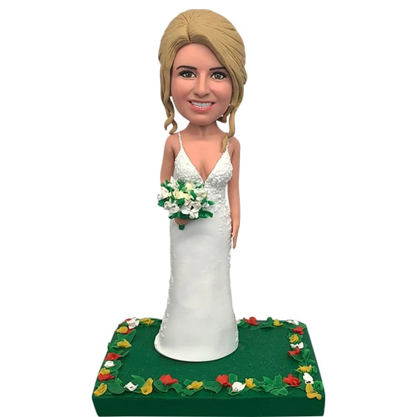 Bride Bobblehead Fast Delivery for Wedding Day