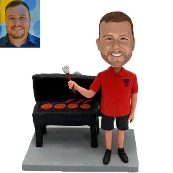 Custom Bobblehead with Grill BBQ