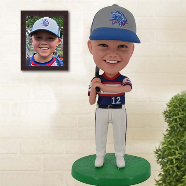 Kid Baseball Bobblehead from Photo