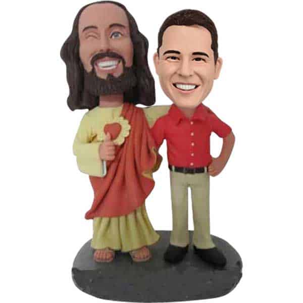 Custom Cute Jesus and Me bobbleheads