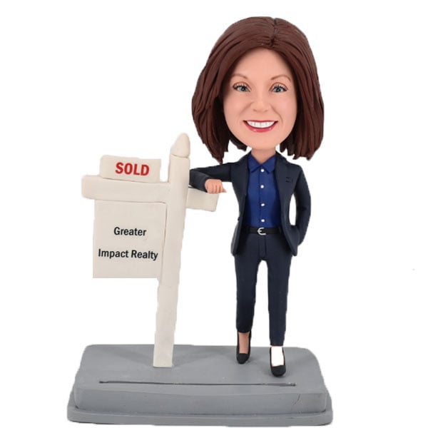 Realtor bobbleheads best salesman saleswoman