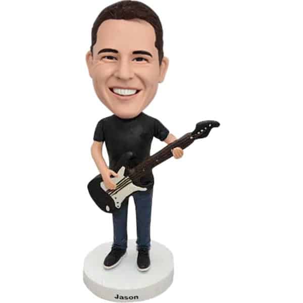 Guitar bobblehead custom on sale