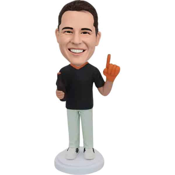 customized bobblehead fans with beer