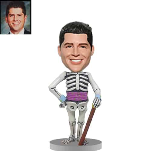 Custom skeleton bobblehead