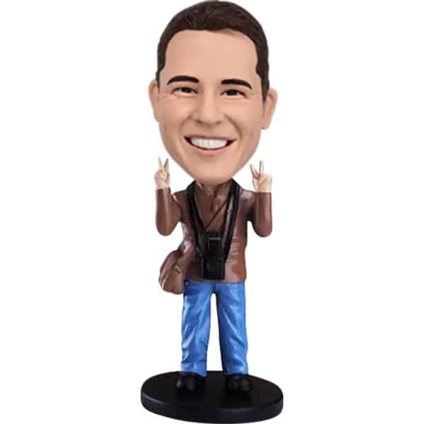 Custom Bobbleheads travelling man