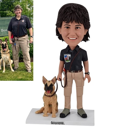 Police Woman Bobblehead Custom