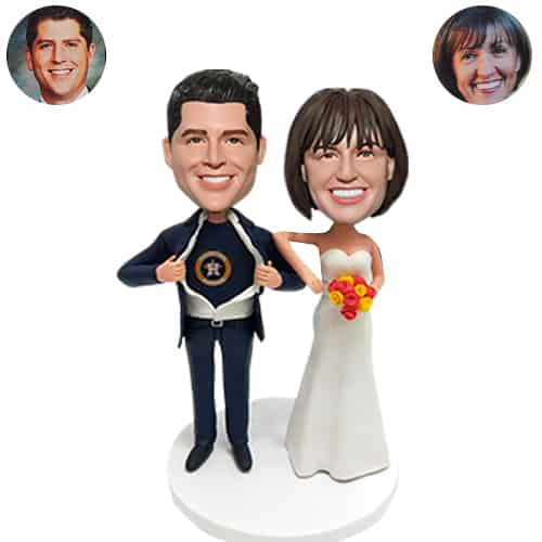 Custom bobbleheads Wedding Cake Toppers