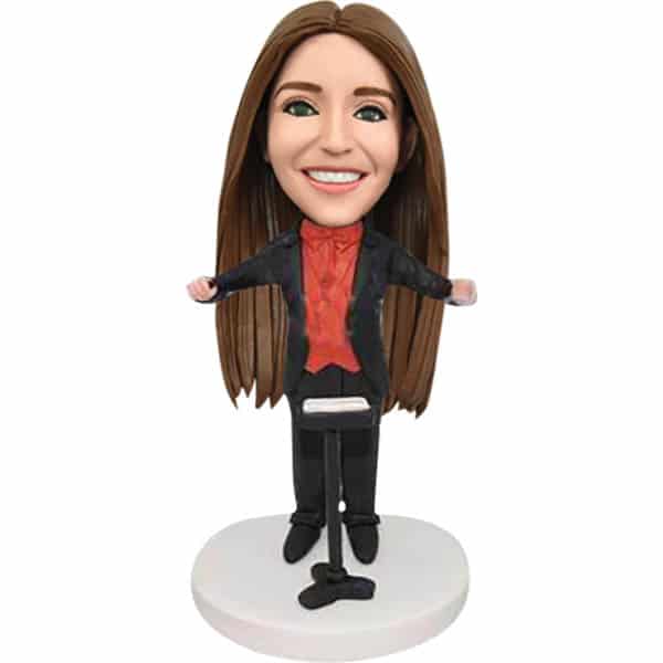 Female conductor bobblehead dolls