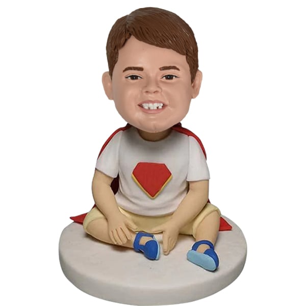 Sitting Baby Custom Bobblehead superman superhero