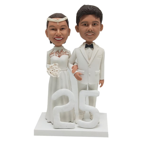 Create Your Wedding Bobblehead for 25th Anniversary