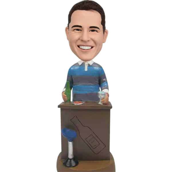 Custom Bobbleheads at Bar