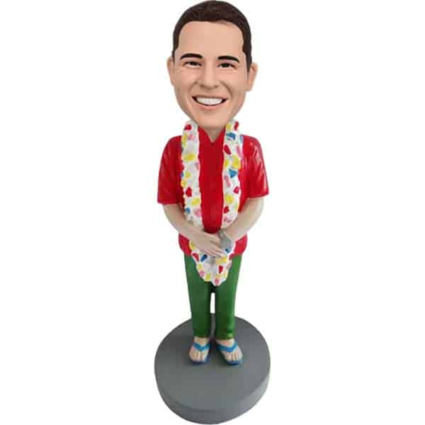 Custom bobbleheads with lei