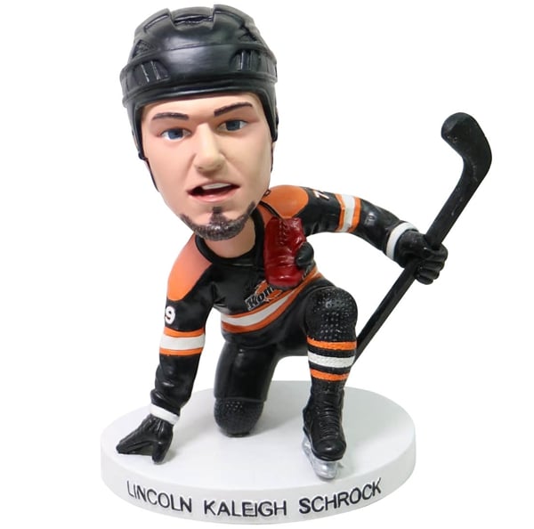 Custom Hockey Bobblehead with helmet