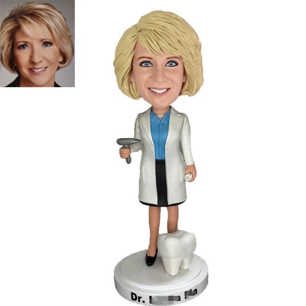 Female Dentist Bobblehead orthodontist