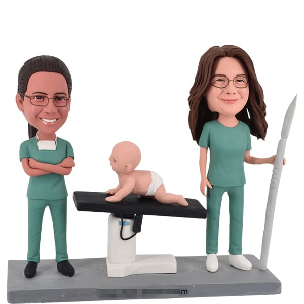 Custom Bobblehead for Pediatrician Obstetrician