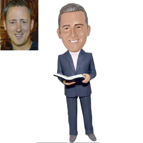 custom bobbleheads Wedding minister/pastor