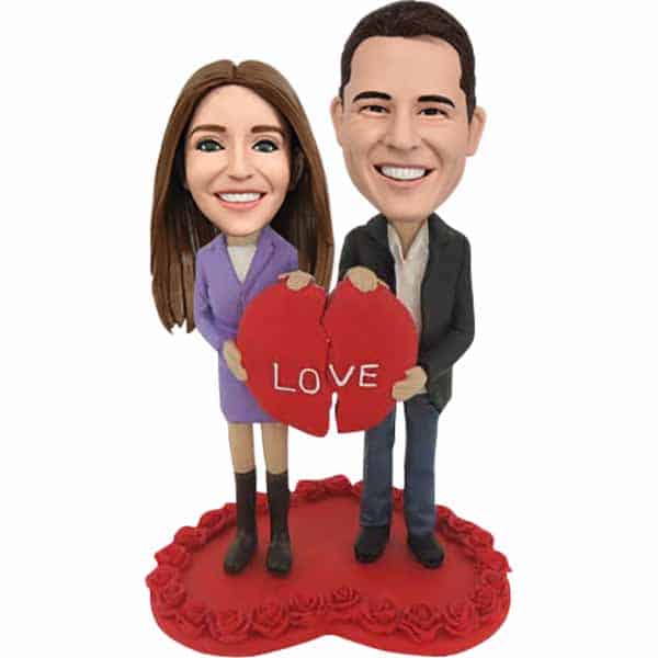 customized bobbleheads love broken gifts