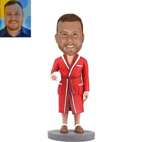 Custom Bobbleheads in pajamas