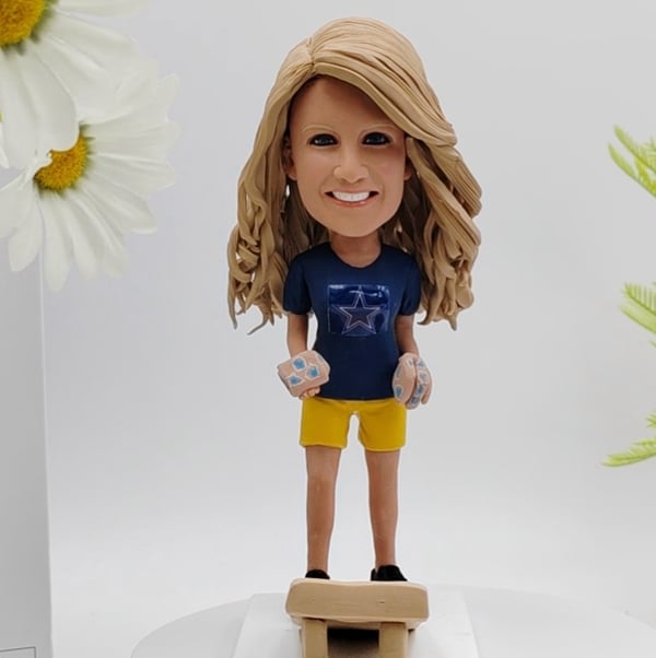 Cornhole Bobblehead Female Custom