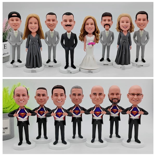 Custom Groomsmen Bobbleheads Bulk Best Gift