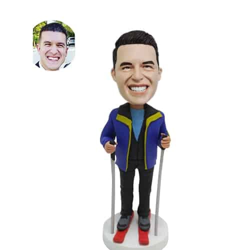 Custom skiing bobble head like you Skier