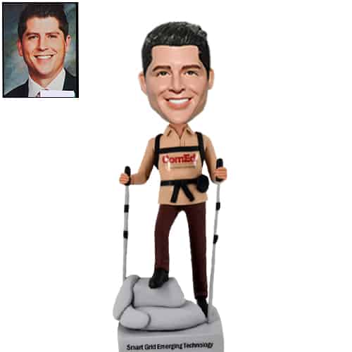 Custom bobbleheads personalized Backpacker