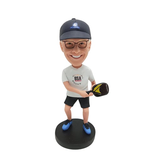 Custom pickleball bobbleheads