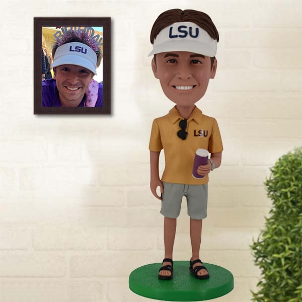 Bobblehead with personalized Hat