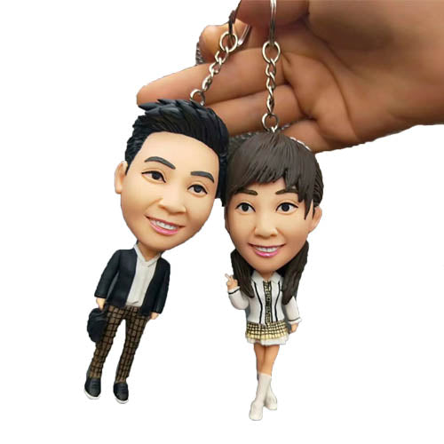 Custom Keychain Bobbleheads from photo