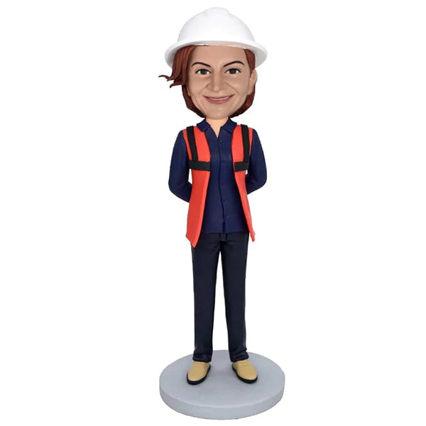 Female Engineer Bobblehead Fast Delivery