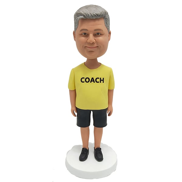 Custom Bobbleheads for Volleyball Coach