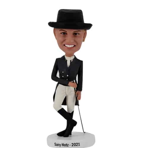 Custom bobblehead horse riding rider Equestrian