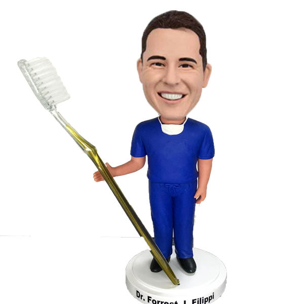 Dentist Bobblehead Custom with Tooth